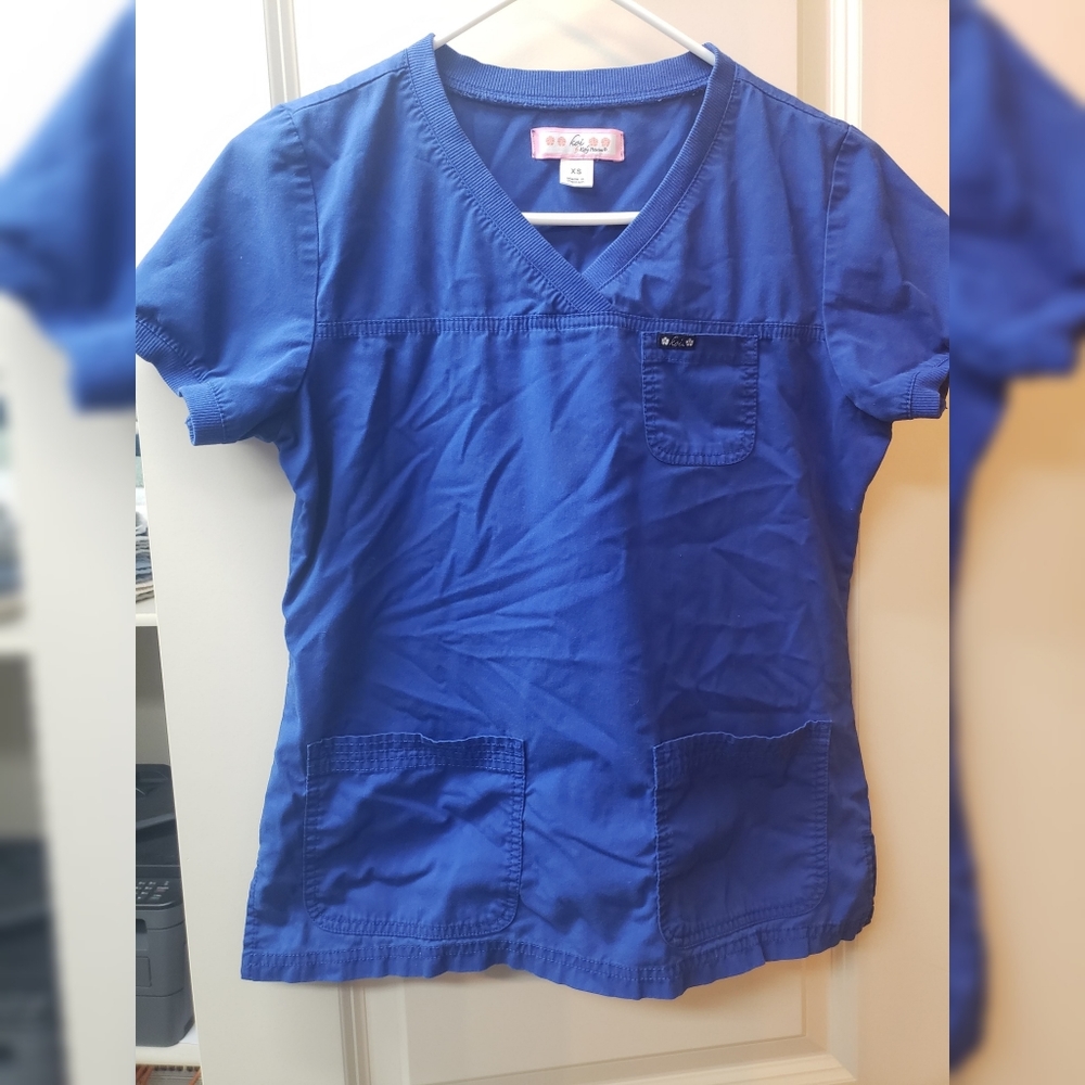 Koi galaxy blue scrub set
